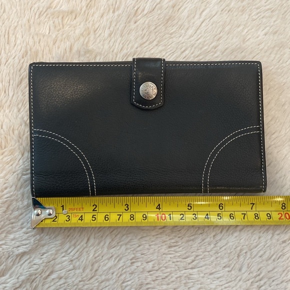 LONGCHAMP Vintage Black Leather Wallet - Picture 9 of 11